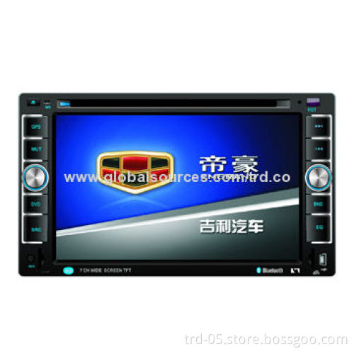 2-Din Car GPS DVD Player with 6.2-inch Screen, 800 x 480-pixel Resolutionn, BT and iPod Function